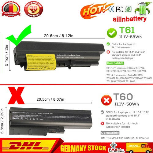 T61 akku für lenovo thinkpad - für,